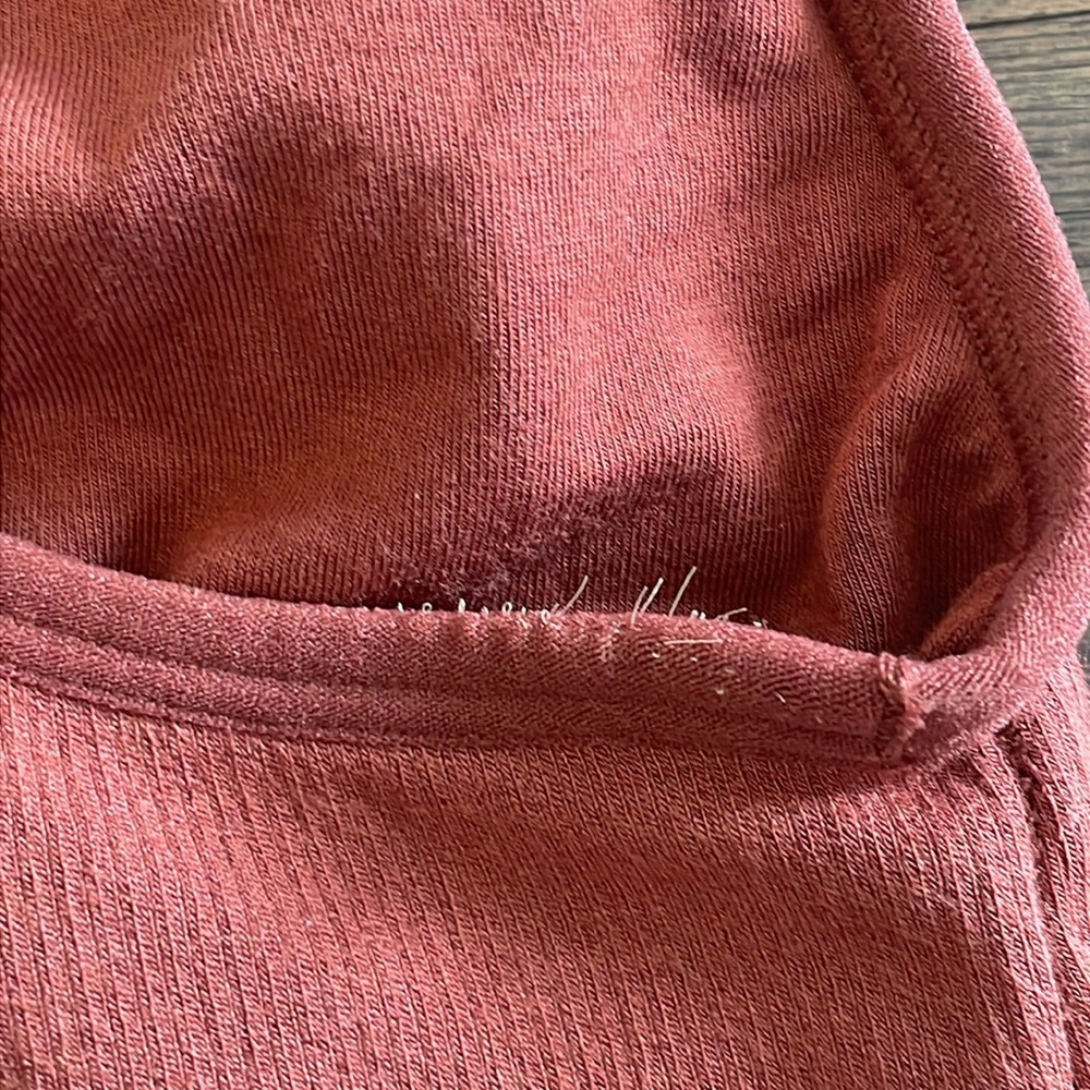 Fabletics Orange Cloud Seamless Knotted Midi Bra … - image 5